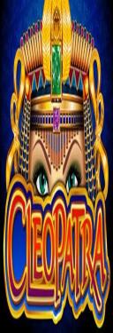 Slot inspirado en Cleopatra con estética dorada y fondos de casino premium.